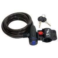 M-Wave Lock Cable Spiral Key 1800mm X 10mm