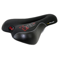 Velo Saddle Velo Plush Gel Deep Channel 