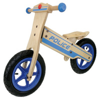 Wooden Balance Bike, Police 