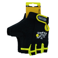 Tour De France Gloves Half Finger Gel Padding LARGE