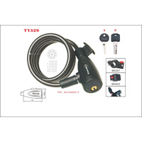 Lock Cable 10mmx1800mm W/Bracket BK001 W/Two E Type Keys Bulk Packed in Polybag