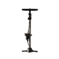 Pump Floor HP Steel 160Psi W/ Guage Silver Universal Double Pump Head Via Velo Brand 