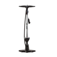 Pump Floor HP ALLOY 160Psi W/ Guage Polished 5-In-1 Patented Pump Head Via Velo Brand