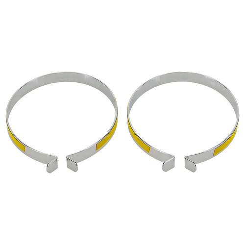 M-Wave Trouser Bands Steel With Reflective Strip 