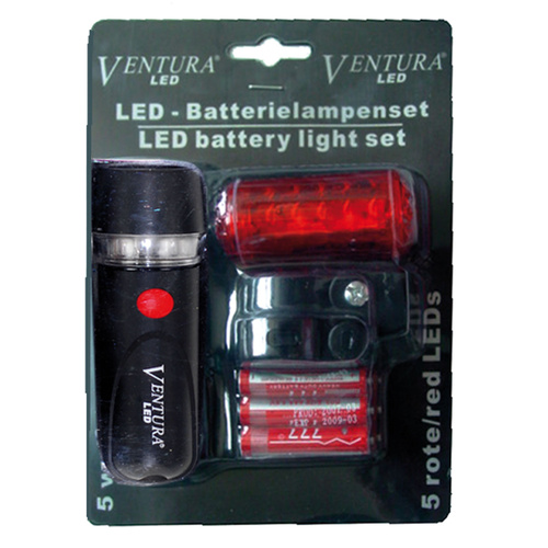 M-Wave Headlight 5 LED and Taillight 5 LED 