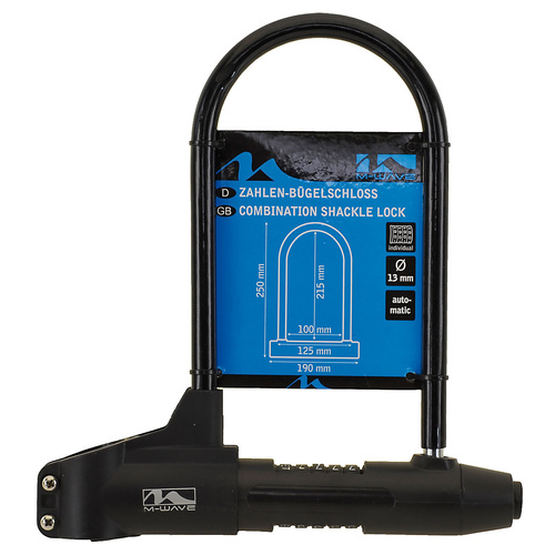 M-Wave Lock Shackle 13MM 4 Digit Combination 