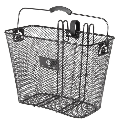 Wire Bike Basket Front or Rear with Hanging Hooks