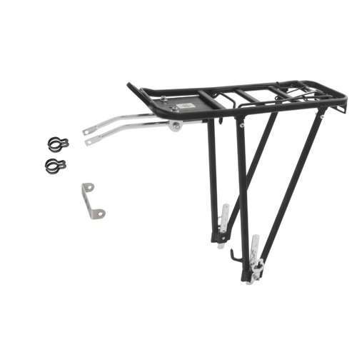 Carrier Rear Alloy  Foldable For Size: 24/26/28 Adjustable Black